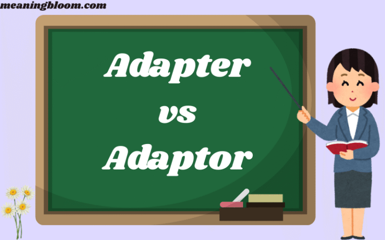 Adapter vs Adaptor