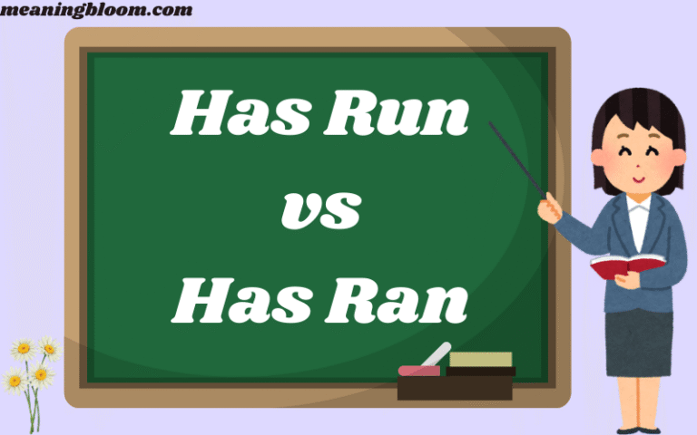 Has Run vs Has Ran