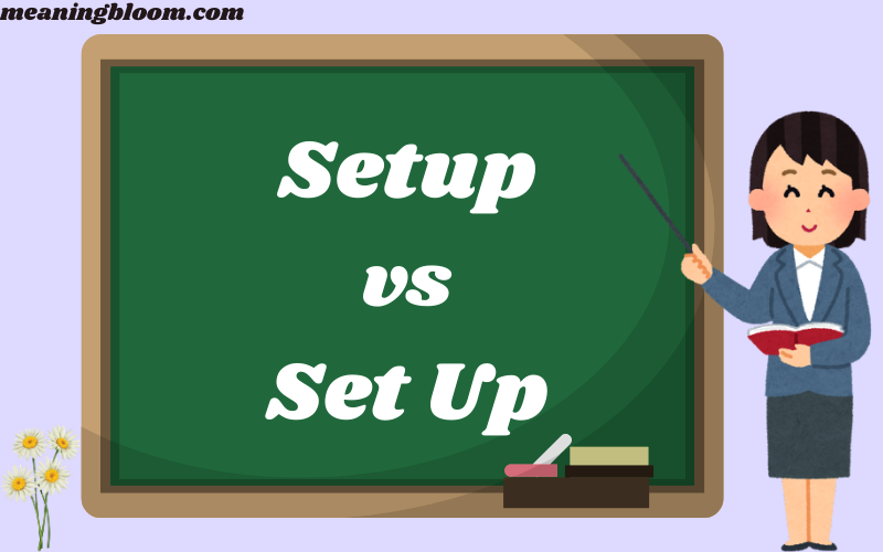 Setup vs Set Up