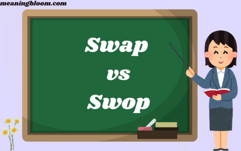 Swap vs Swop