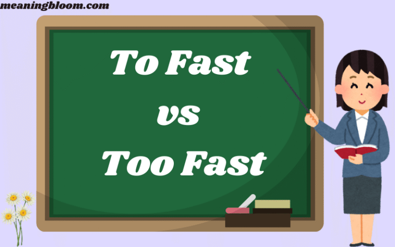 To Fast vs Too Fast