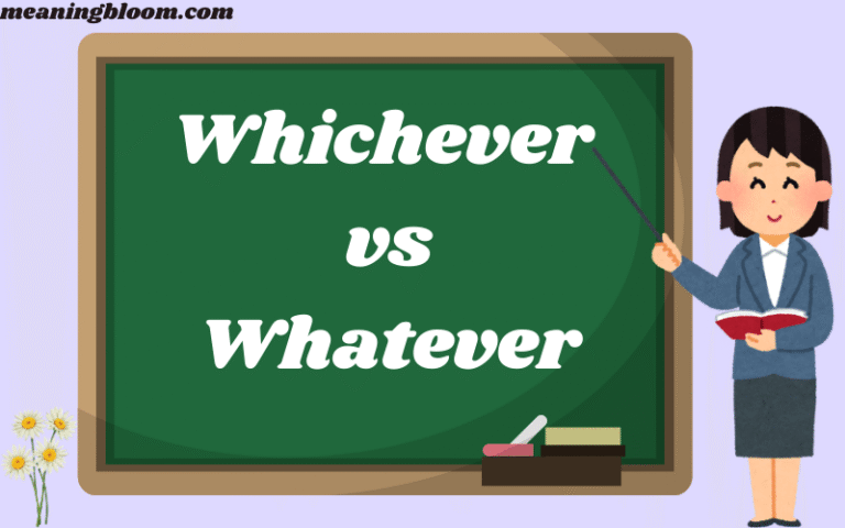 Whichever vs Whatever