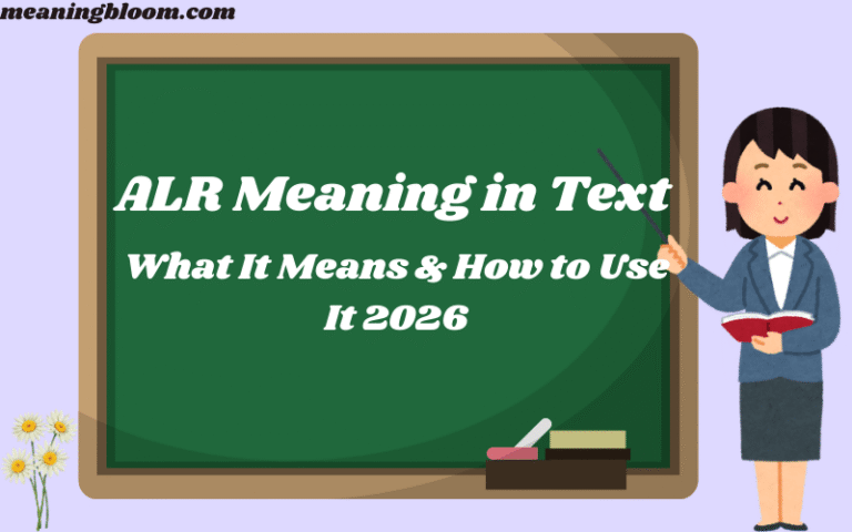 ALR Meaning in Text