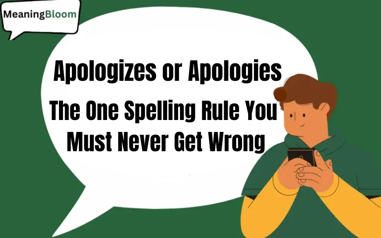 Apologizes or Apologies
