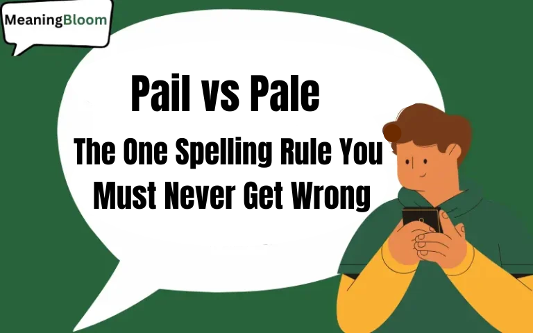 Pail vs Pale