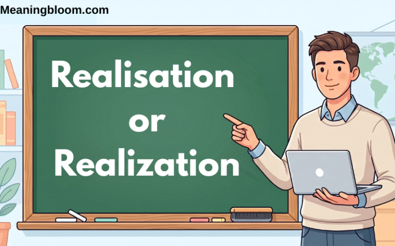 Realisation or Realization